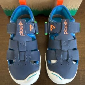 Little Kids Plae Sam 2.0 Navy Fisherman Athletic Casual Sandals Water Shoes